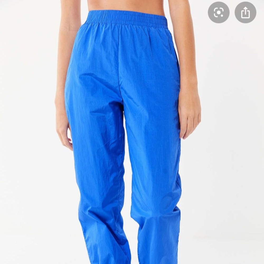 Urban Outfitters nylon blue jogger pants